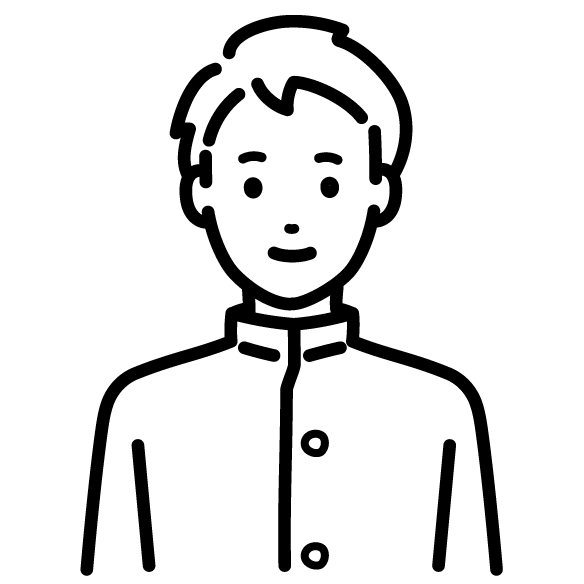 学生 男 のイラスト 1 ちょうどいいイラスト