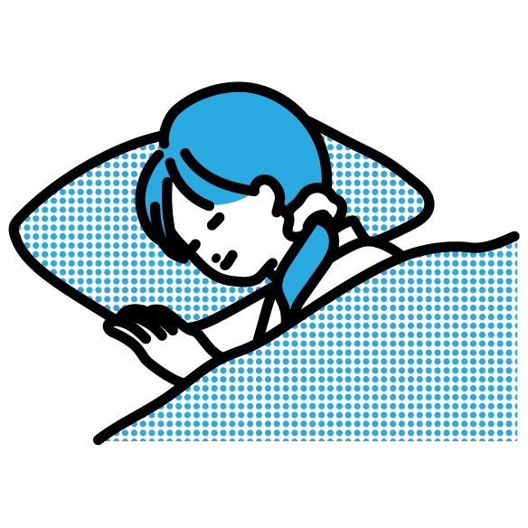 寝ている人 女 のイラスト フリーイラスト素材集 ちょうどいいイラスト