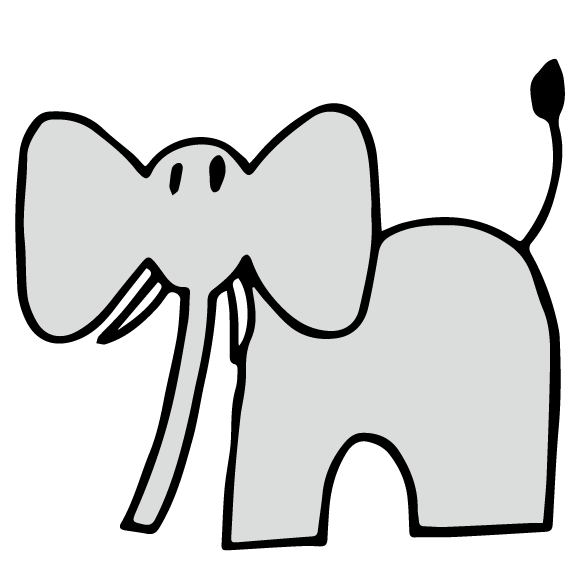 ぞう のイラスト ちょうどいいイラスト