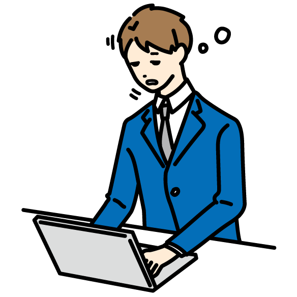 うとうとしている人(男)のイラスト | 商用可・フリーイラスト素材集|ちょうどいいイラスト